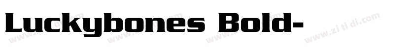 Luckybones Bold字体转换